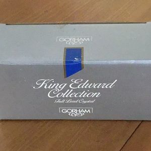 Gorham crystal butter dish BRAND NEW